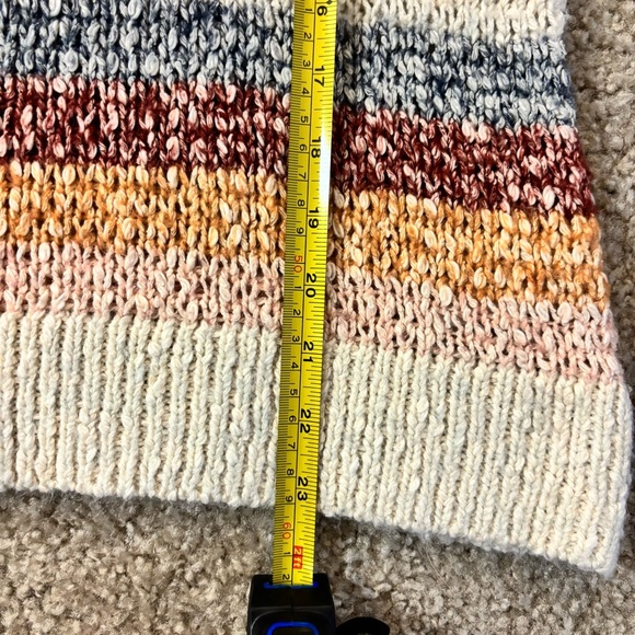 Madewell Baez Striped Colorful Pullover Sweater Size XXS Wool/Alpaca/Cotton - Picture 8 of 9